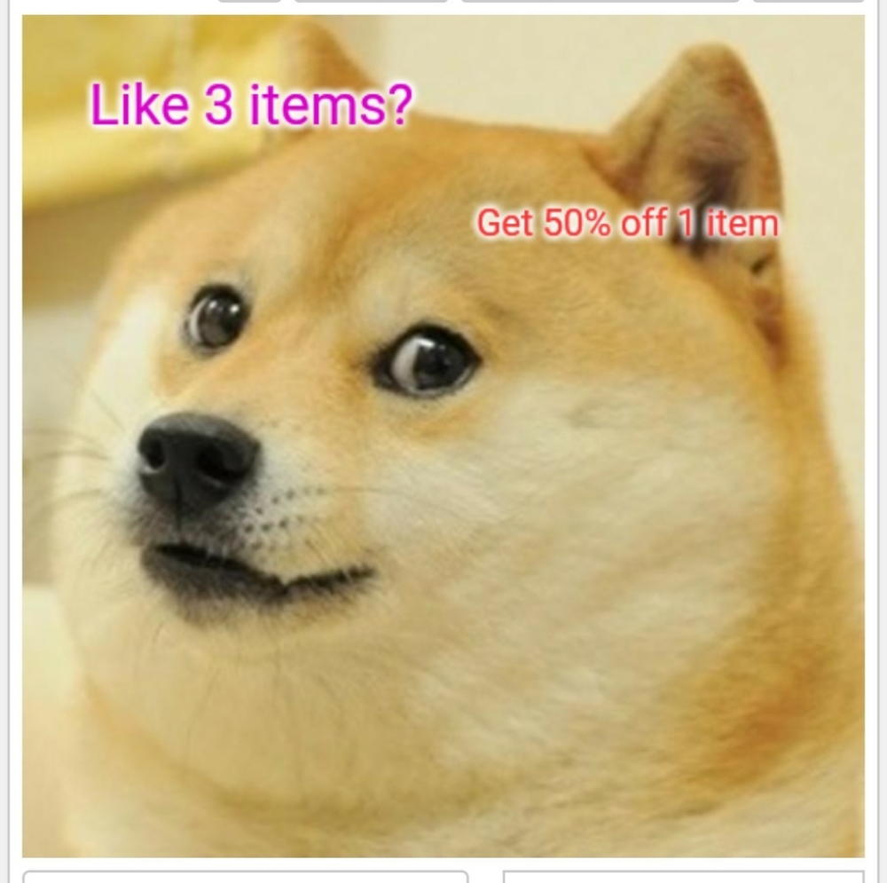 50% off sale